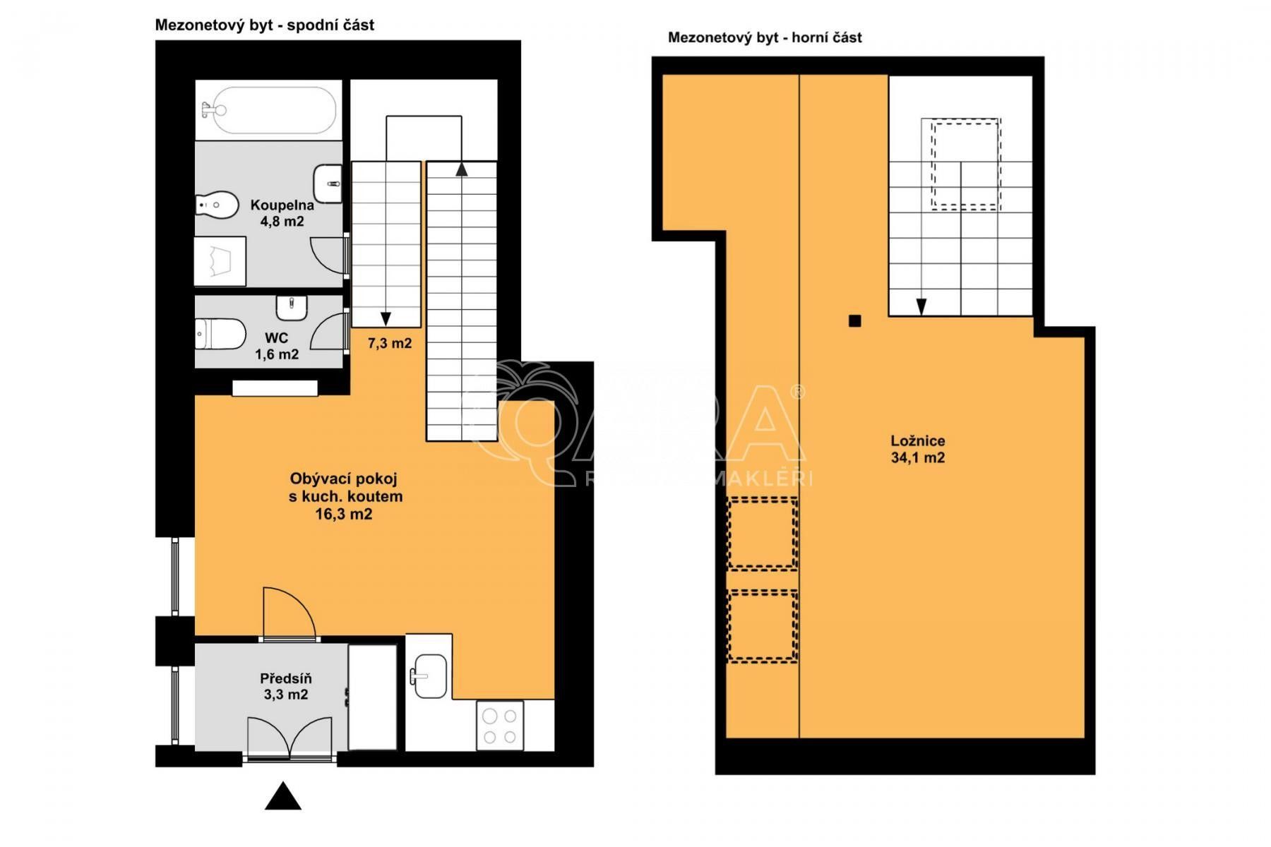 Pronájem byt 2+kk - Sokolovská, Praha, 62 m² - 5