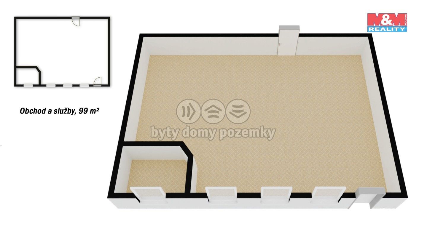 Obchodní prostory · 99 m² · Náměstí, Valašské Meziříčí - 3