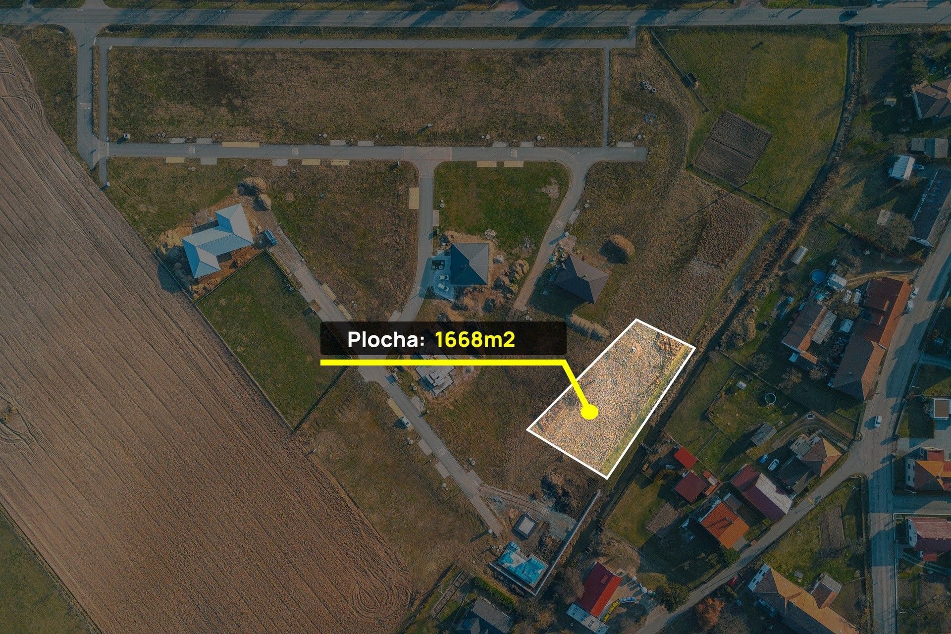 Pozemek pro bydlení, 1 668 m²