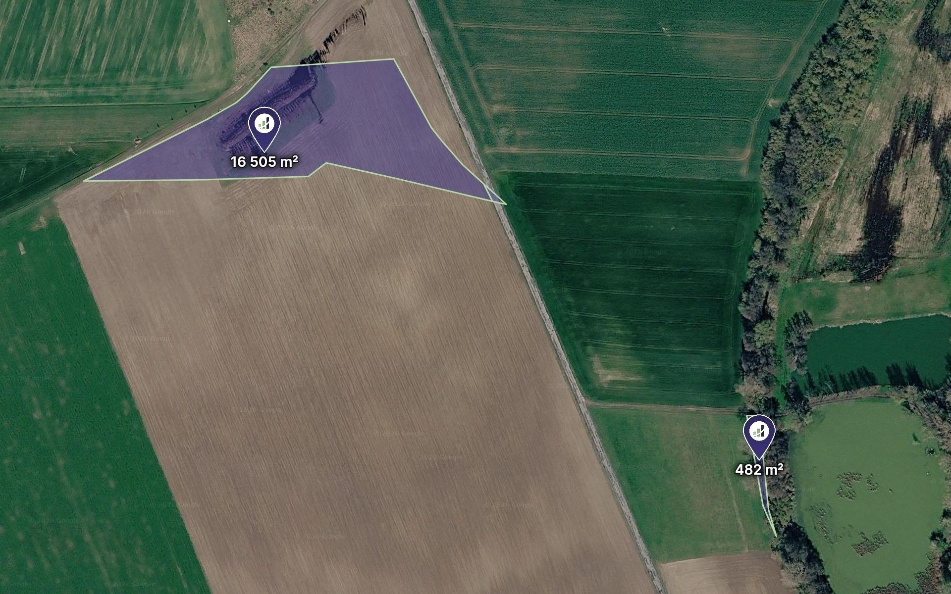 Zemědělské pozemky, Kostomlaty nad Labem, 16 987 m² - 1