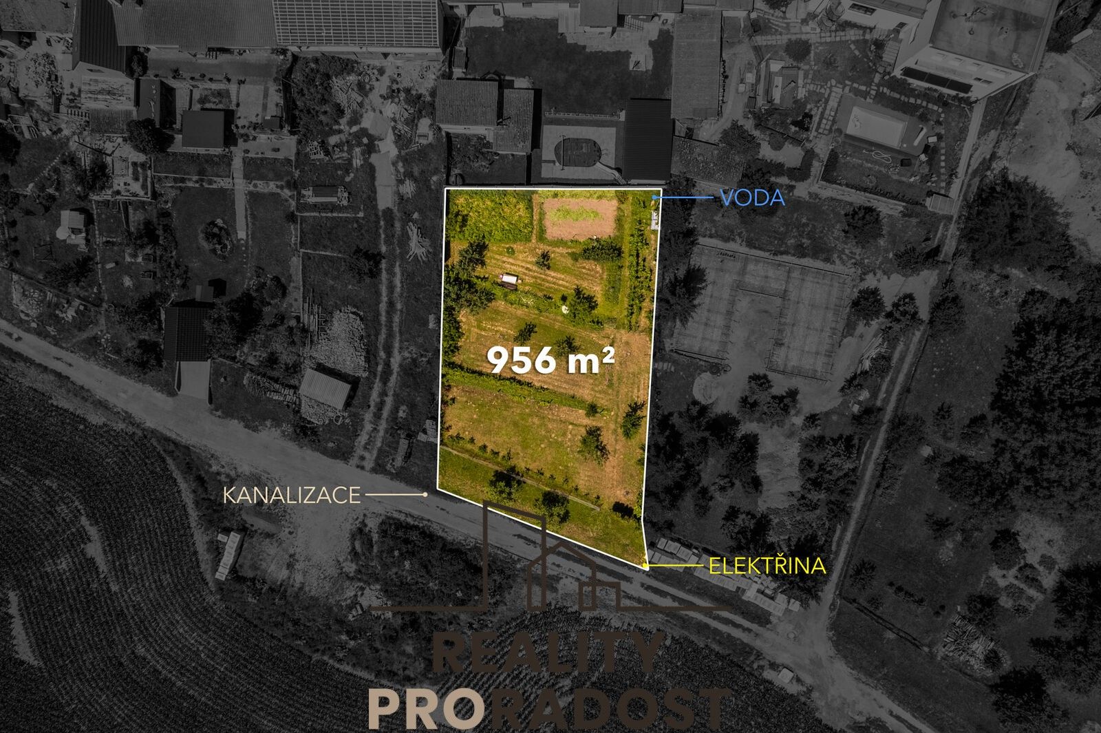 Prodej pozemek pro bydlení - Citonice, 956 m²