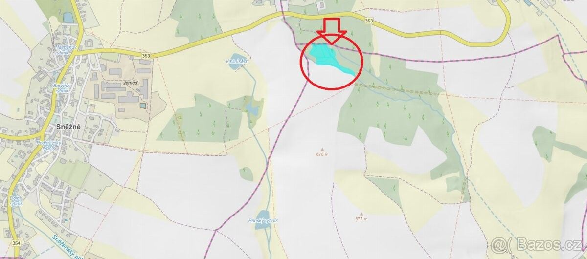 Prodej pozemek pro bydlení - Sněžné, 592 03