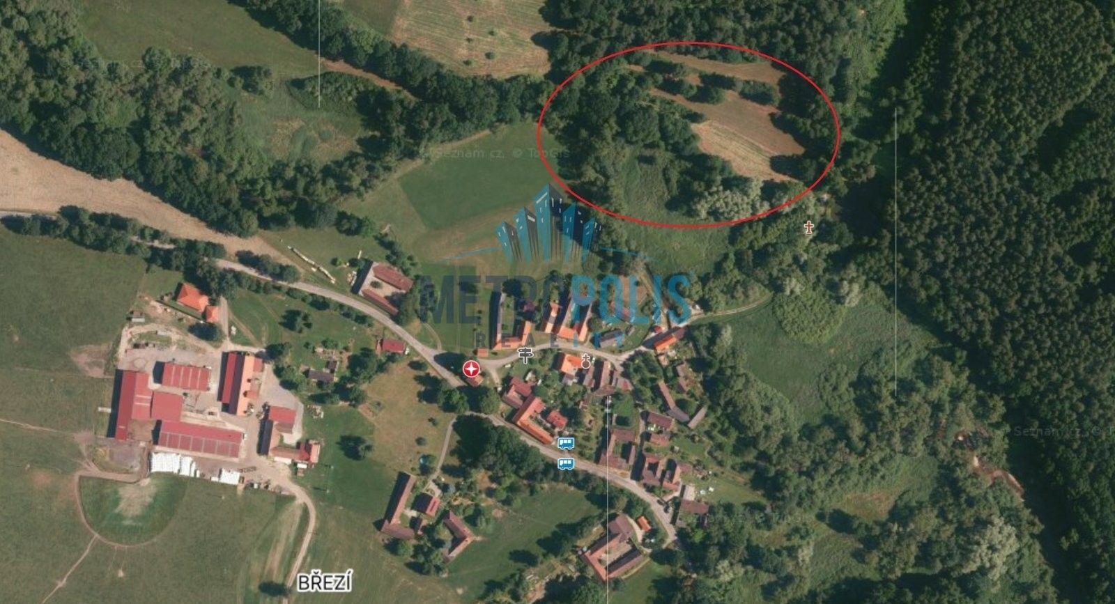 Zemědělské pozemky, Březí, Trhové Sviny, 2 214 m² - 1