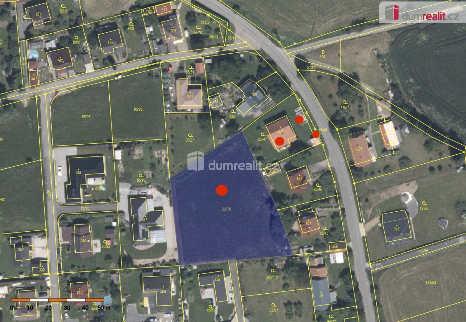Pozemky pro bydlení, Buková u Příbramě, 4 212 m² - 2