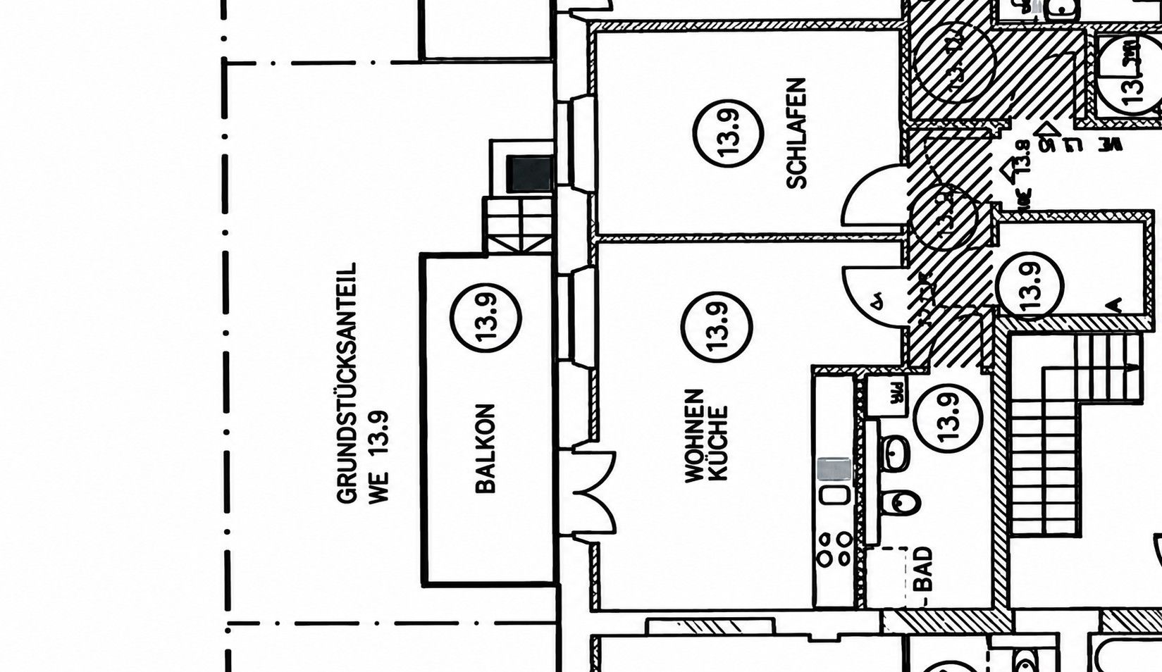 2+1, Alte Schäferei 1c Oldenburg Donnerschwee Niedersachsen 26123, 57 m² - 1