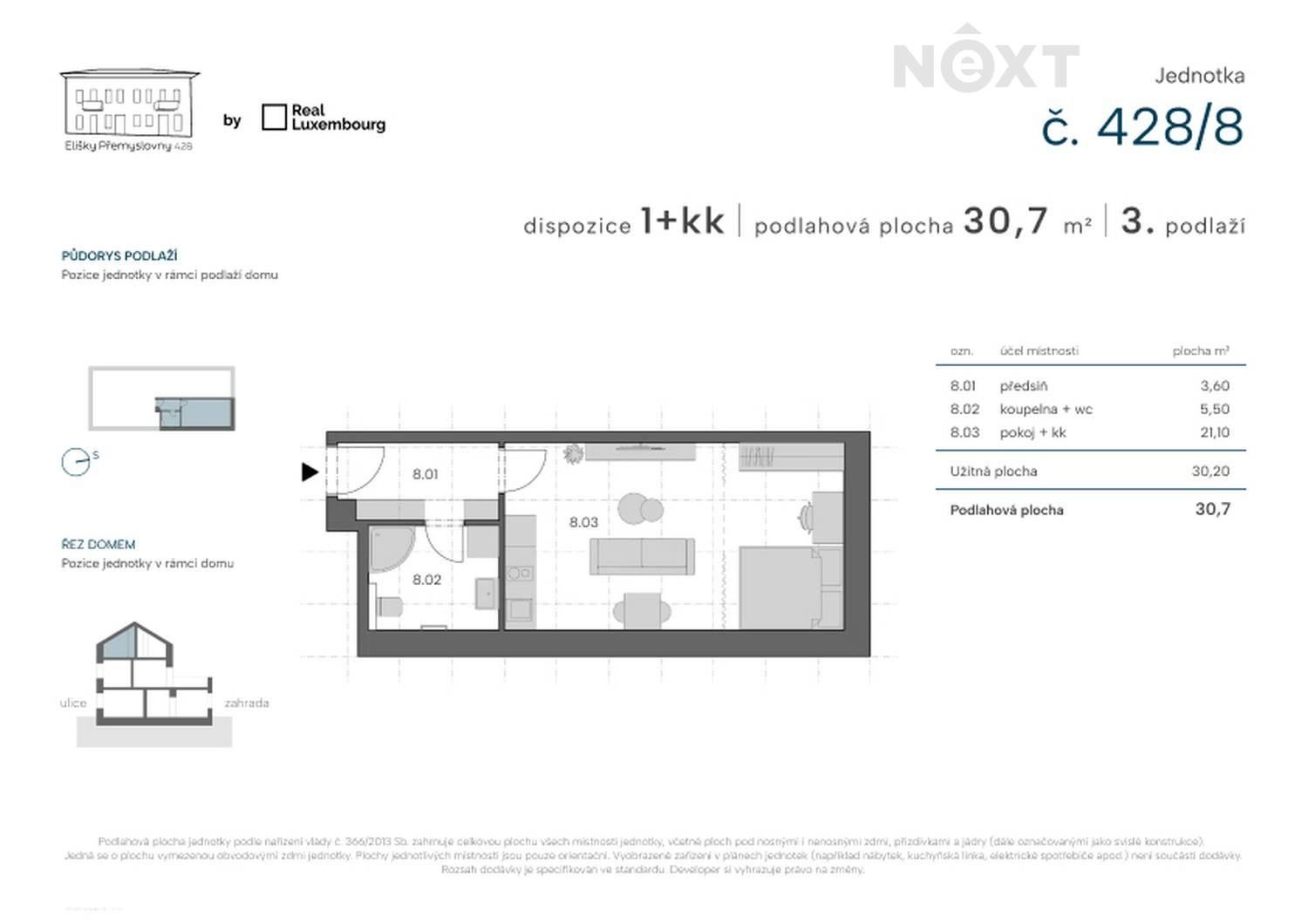 Prodej byt 1+kk - Elišky Přemyslovny 428, Praha Zbraslav, 30 m² - 5