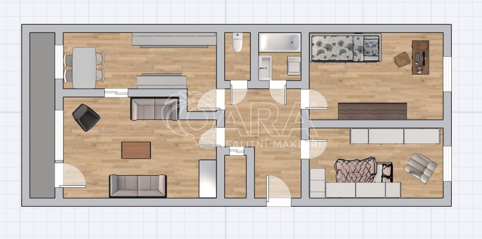 Prodej byt 3+1 - Křivenická 450, Praha, 72 m²