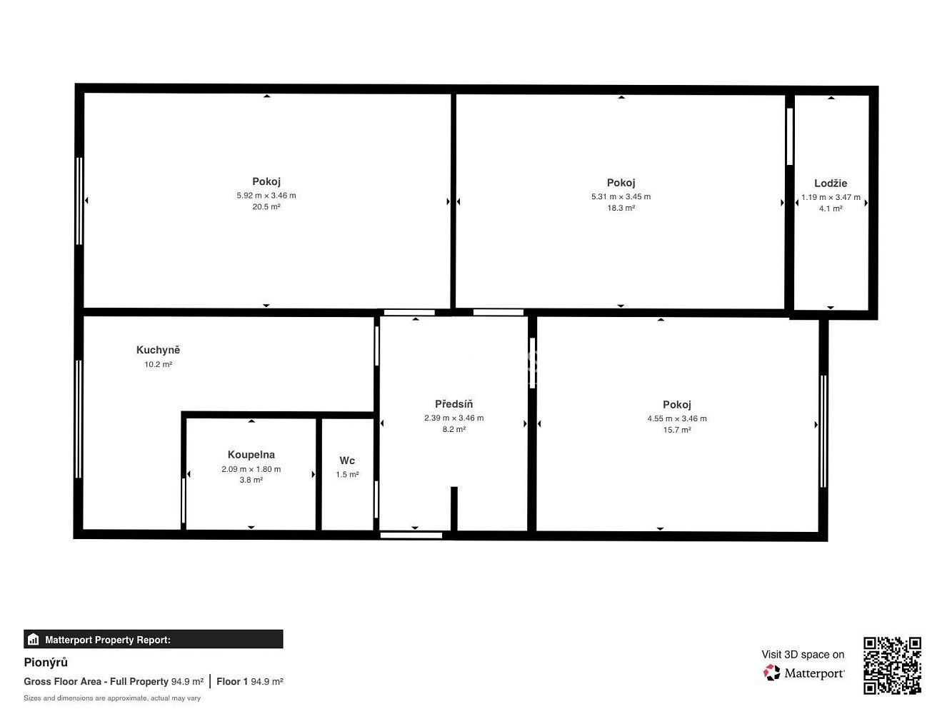 Byt 3+1 · 80 m² · Jirkov, okres Chomutov, Ústecký kraj - 3