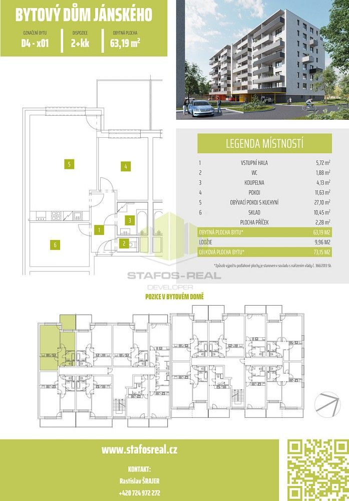 2+kk, Olomouc - Povel, Olomoucký kraj, 63 m² - 2