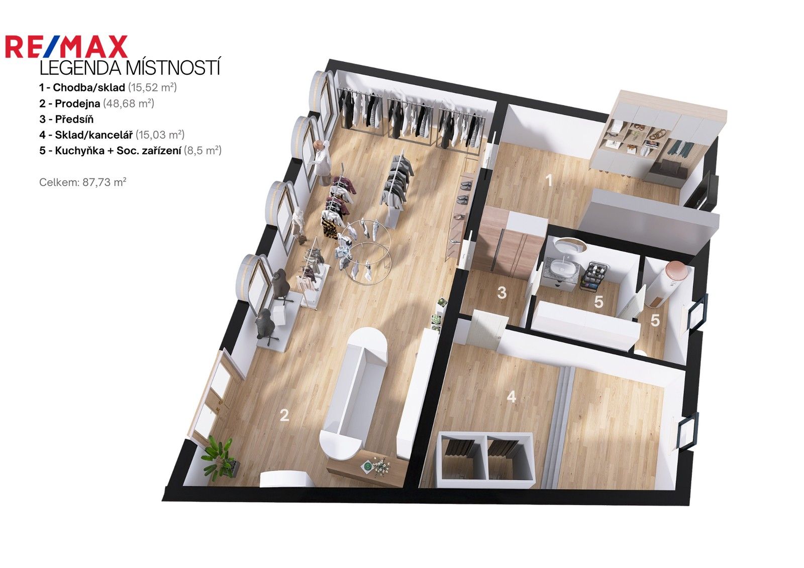 Obchodní prostory, Lípová, Praha, 92 m²