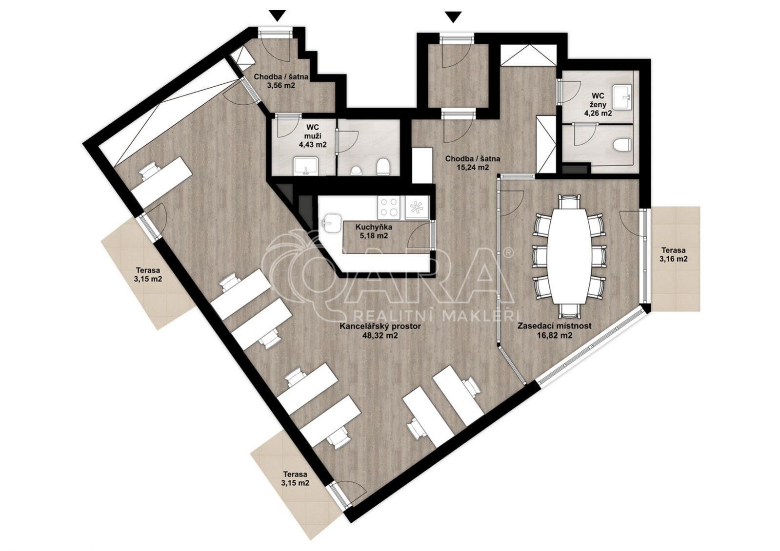 Kancelář · 96 m² · Za Lužinami, Praha Stodůlky - 3