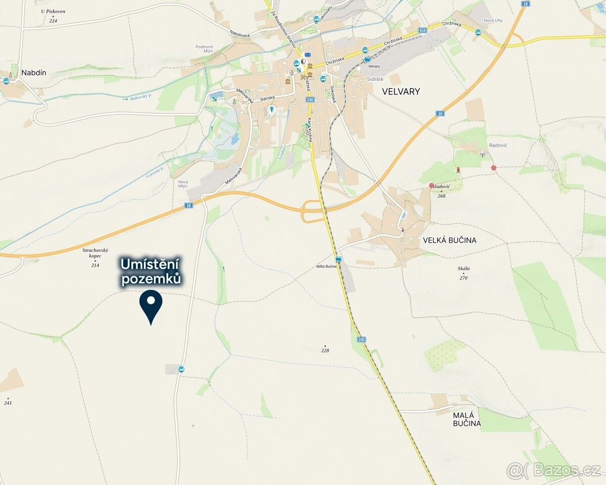 Prodej pozemek pro bydlení - Chržín, 273 24