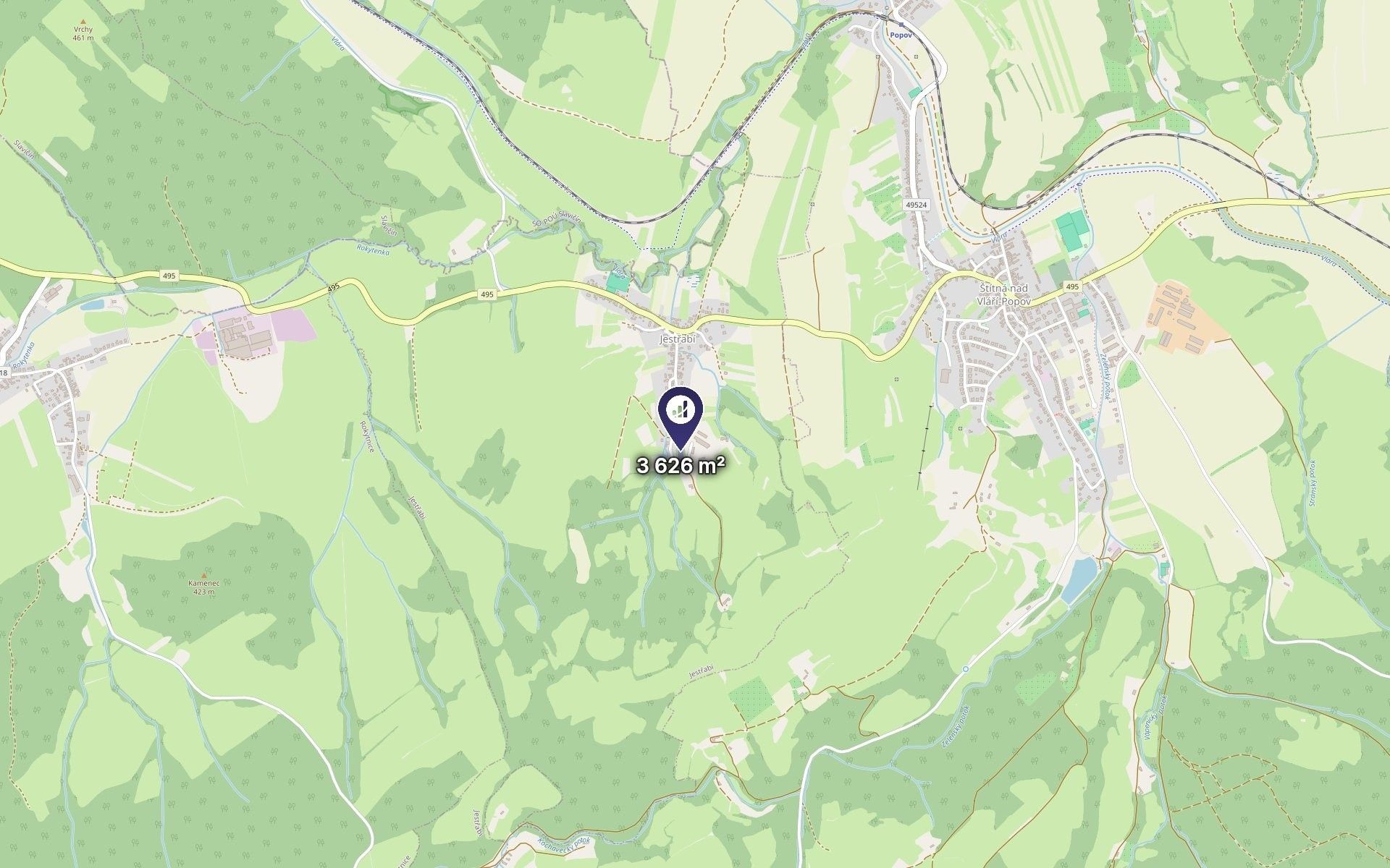 Pozemek pro bydlení · 1 813 m² · Jestřabí - 3
