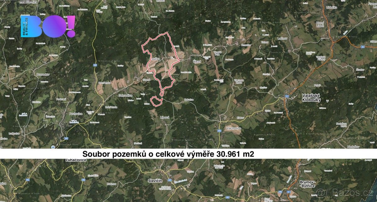 Prodej zemědělský pozemek - Újezd u Valašských Klobouk, 763 25, 30 961 m²