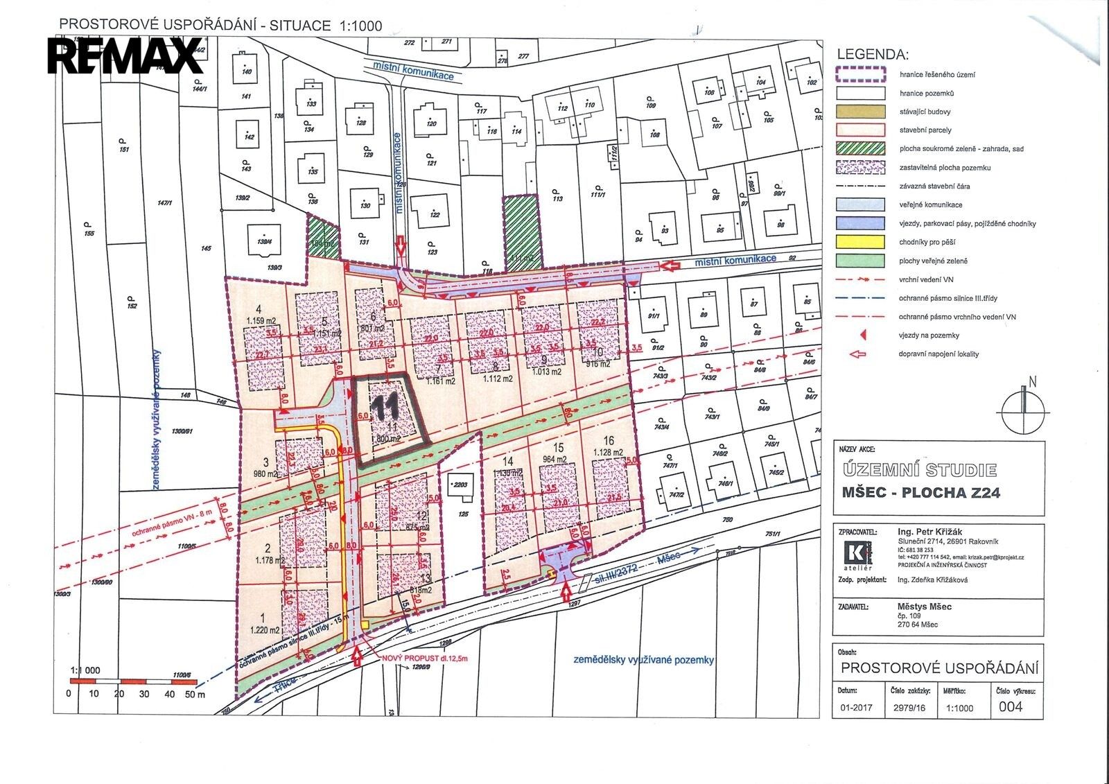 Pozemek pro bydlení, 822 m²