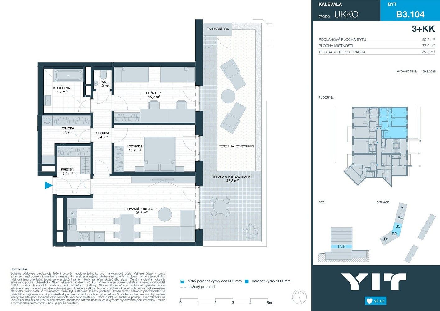 Prodej byt 3+kk - Brno, okres Brno-město, Jihomoravský kraj, 78 m² - 2