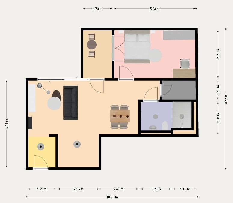 2+1, Malmöer Str. 28 Berlin Prenzlauer Berg Berlin 10439, 61 m² - 1