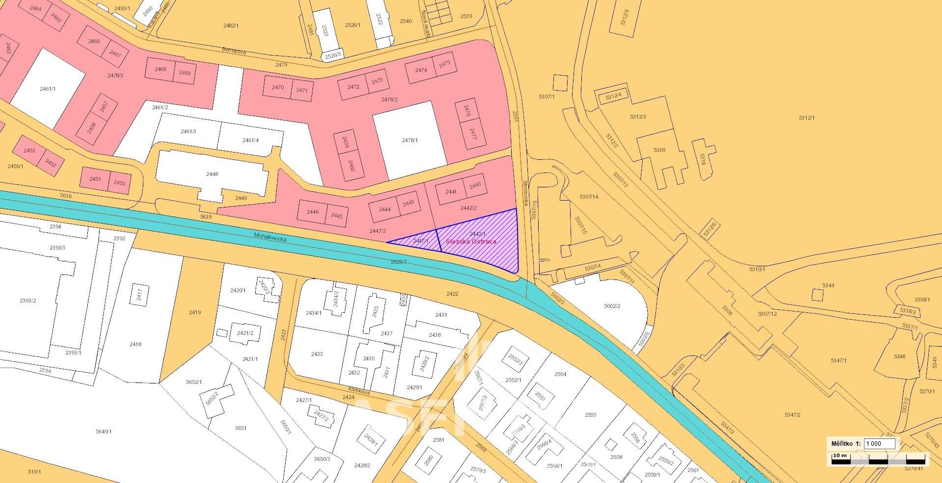 Prodej pozemek pro bydlení - Michálkovická, Ostrava