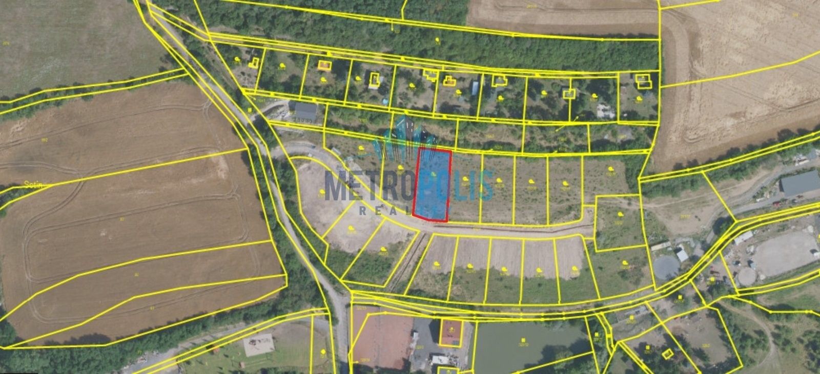 Prodej pozemek pro bydlení - Průběžná, Vodochody, 862 m²