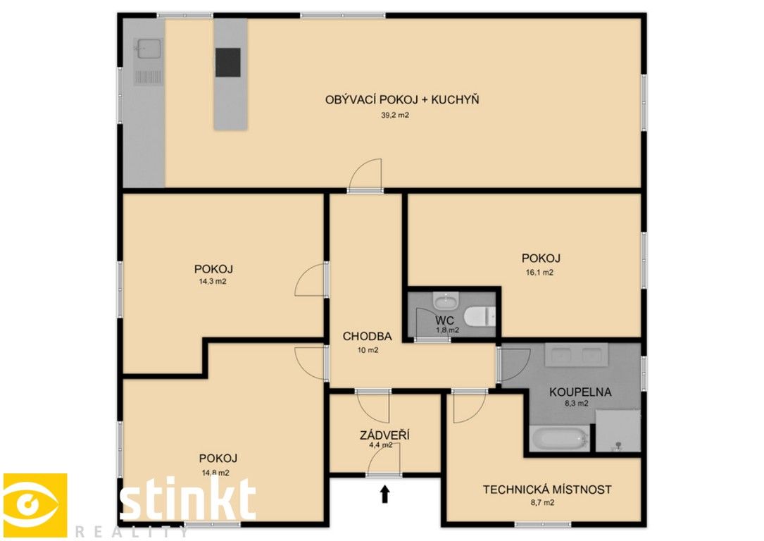 Pronájem byt 4+kk - Smědčice, 118 m²