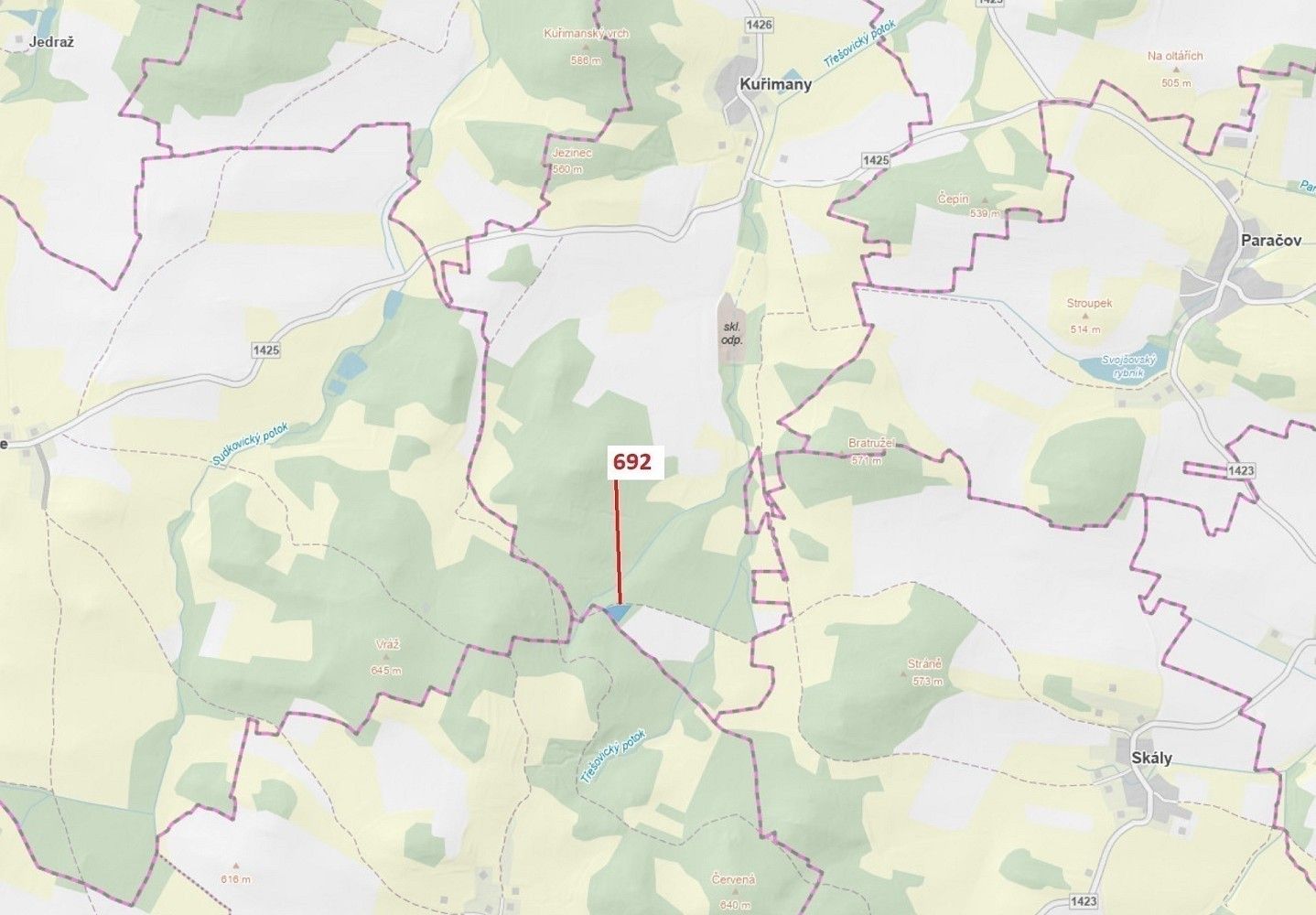Les, 2 947 m²