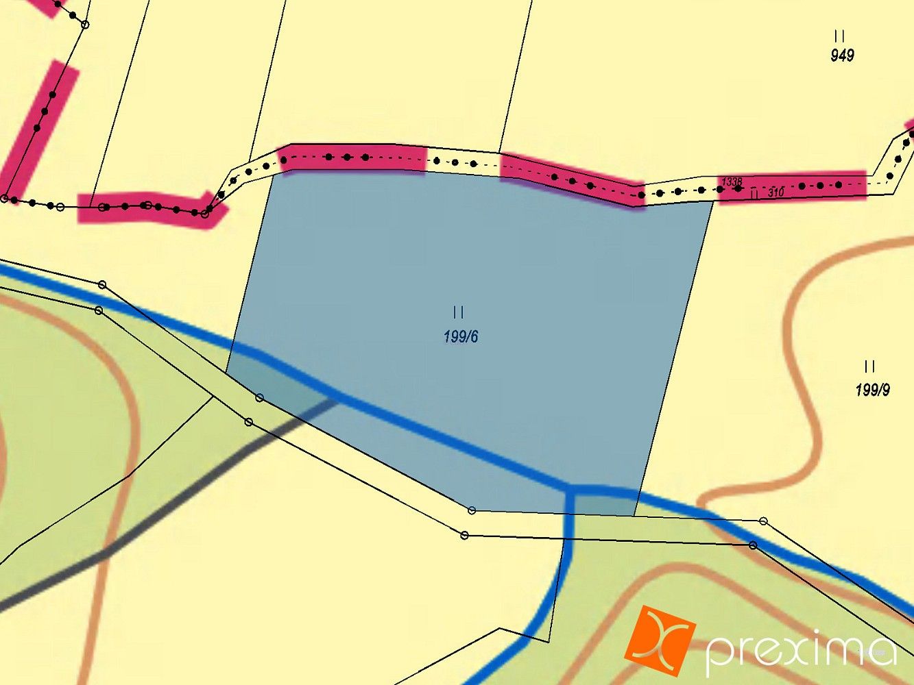 Pozemek · Zárubice, okres Třebíč, Kraj Vysočina - 3