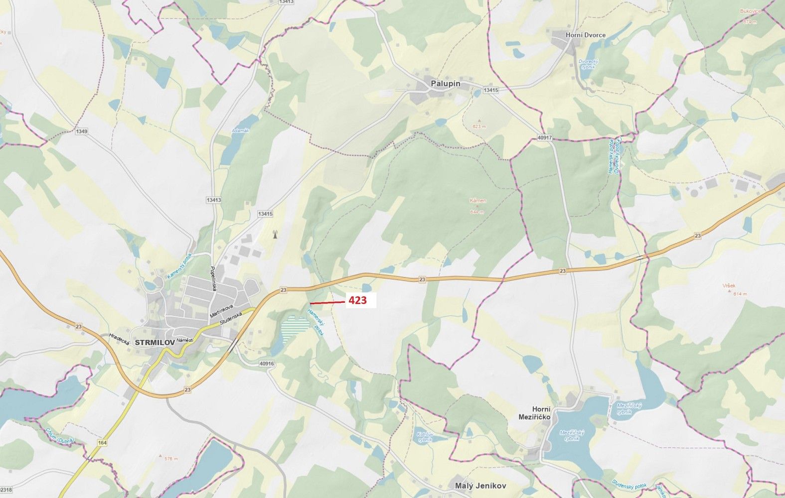 Prodej les - Strmilov, okres Jindřichův Hradec, Jihočeský kraj - 1