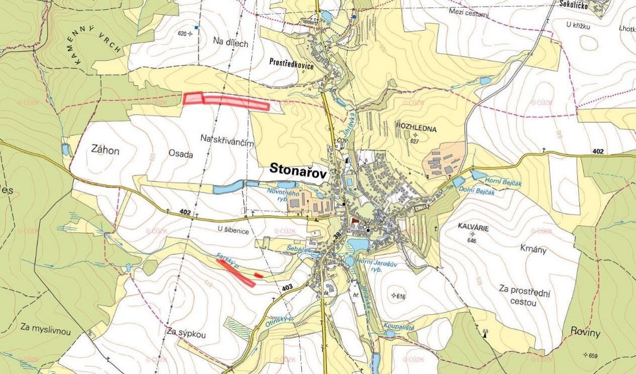 Zemědělské pozemky, Stonařov, 23 756 m²