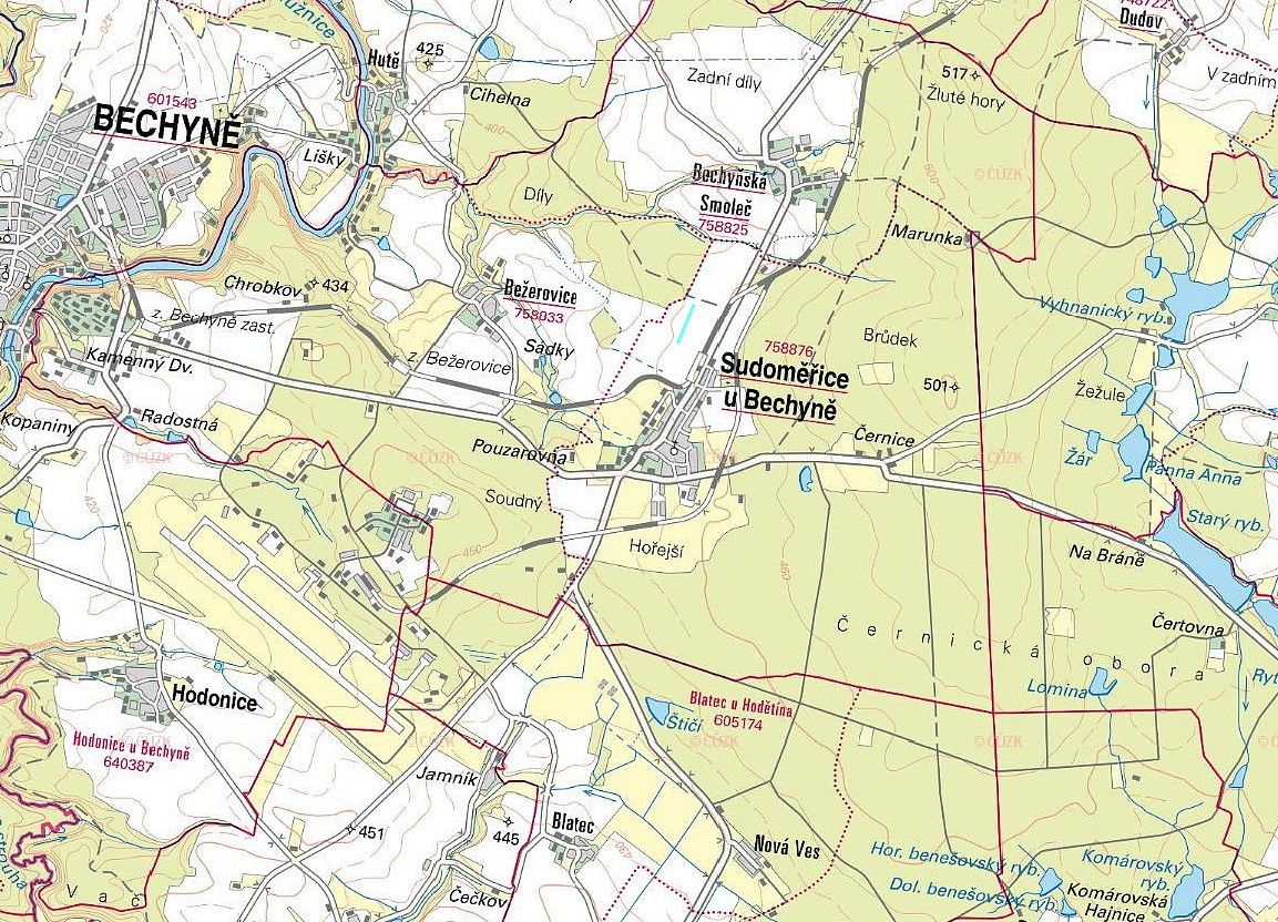 Zemědělské pozemky, Sudoměřice u Bechyně, okres Tábor, Jihočeský kraj - 1