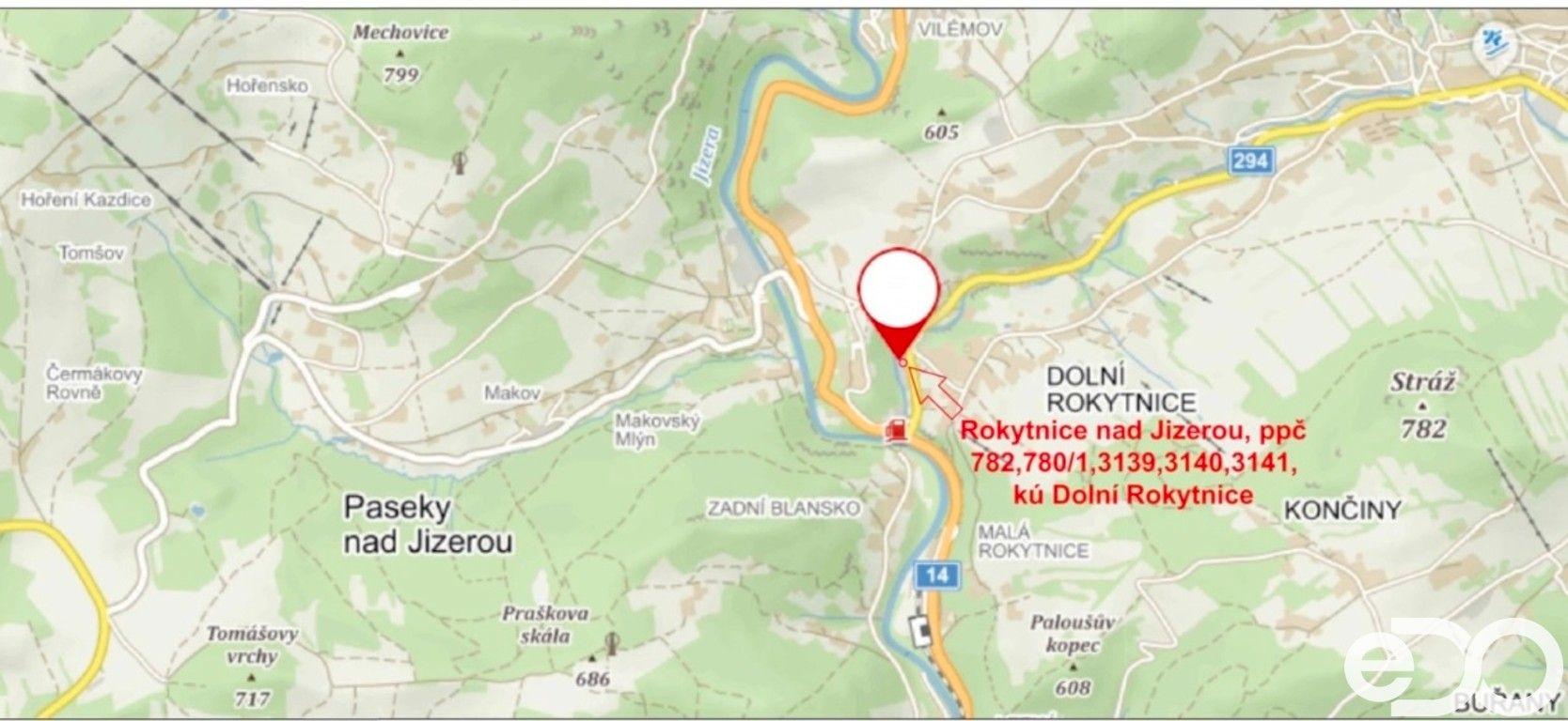 Prodej komerční pozemek - Rokytnice nad Jizerou, 6 m²