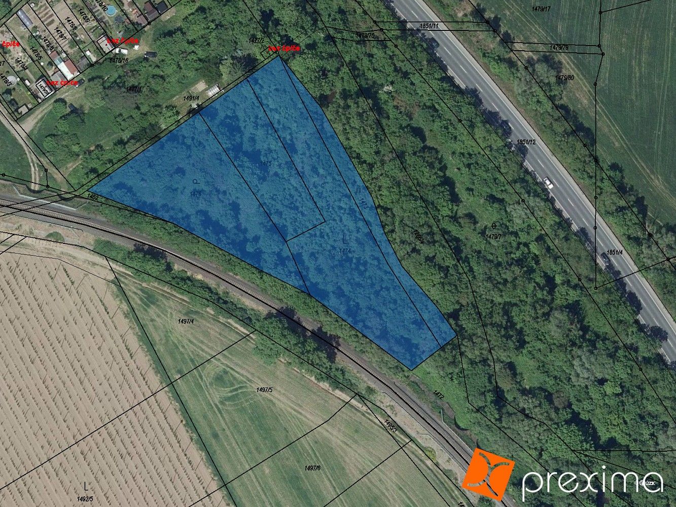 Pozemek, 1 526 m²