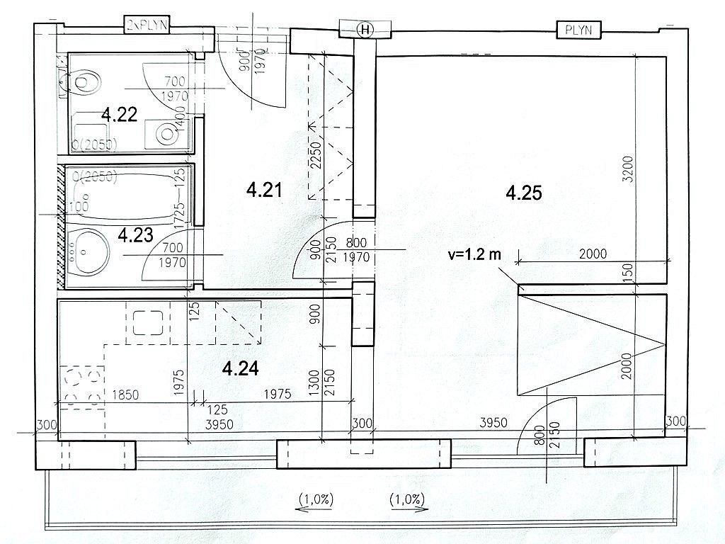 1+kk, Brno - Slatina, okres Brno-město, Jihomoravský kraj, 41 m² - 2