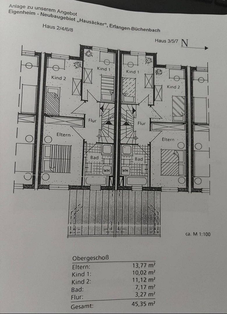 Rodinné domy, Erlangen Büchenbach Bayern 91056, 122 m² - 1