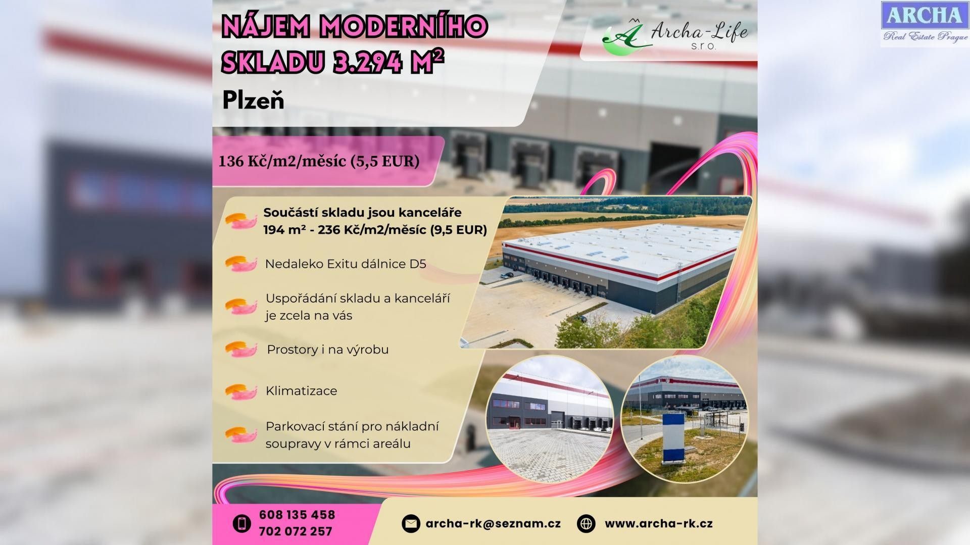 Sklady, Radobyčická, Plzeň, 3 488 m²