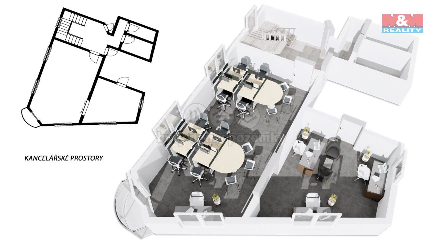 Pronájem kancelář - Novoměstská, Dobruška, 66 m²