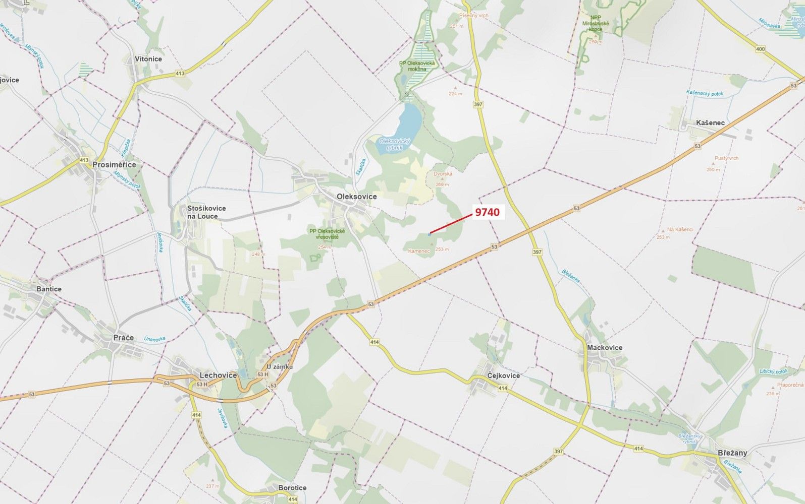 Les, 1 377 m²