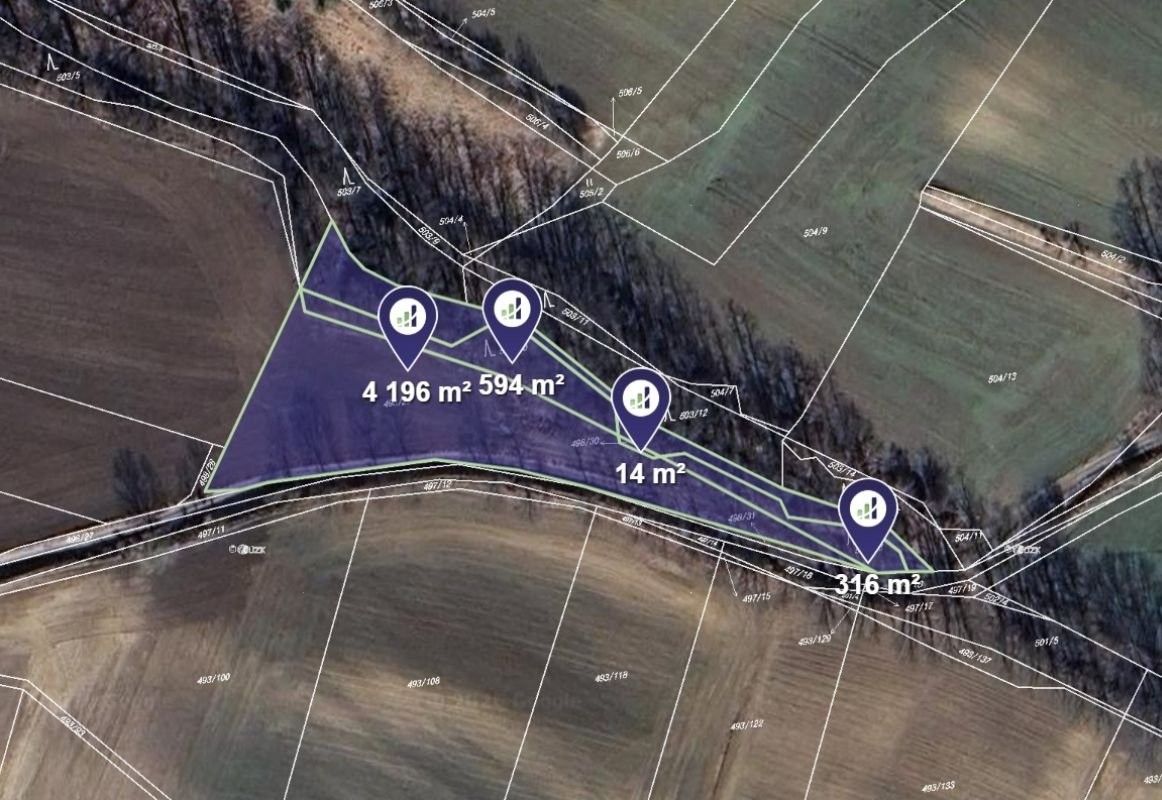 Zemědělské pozemky, Mělník, 5 120 m² - 1