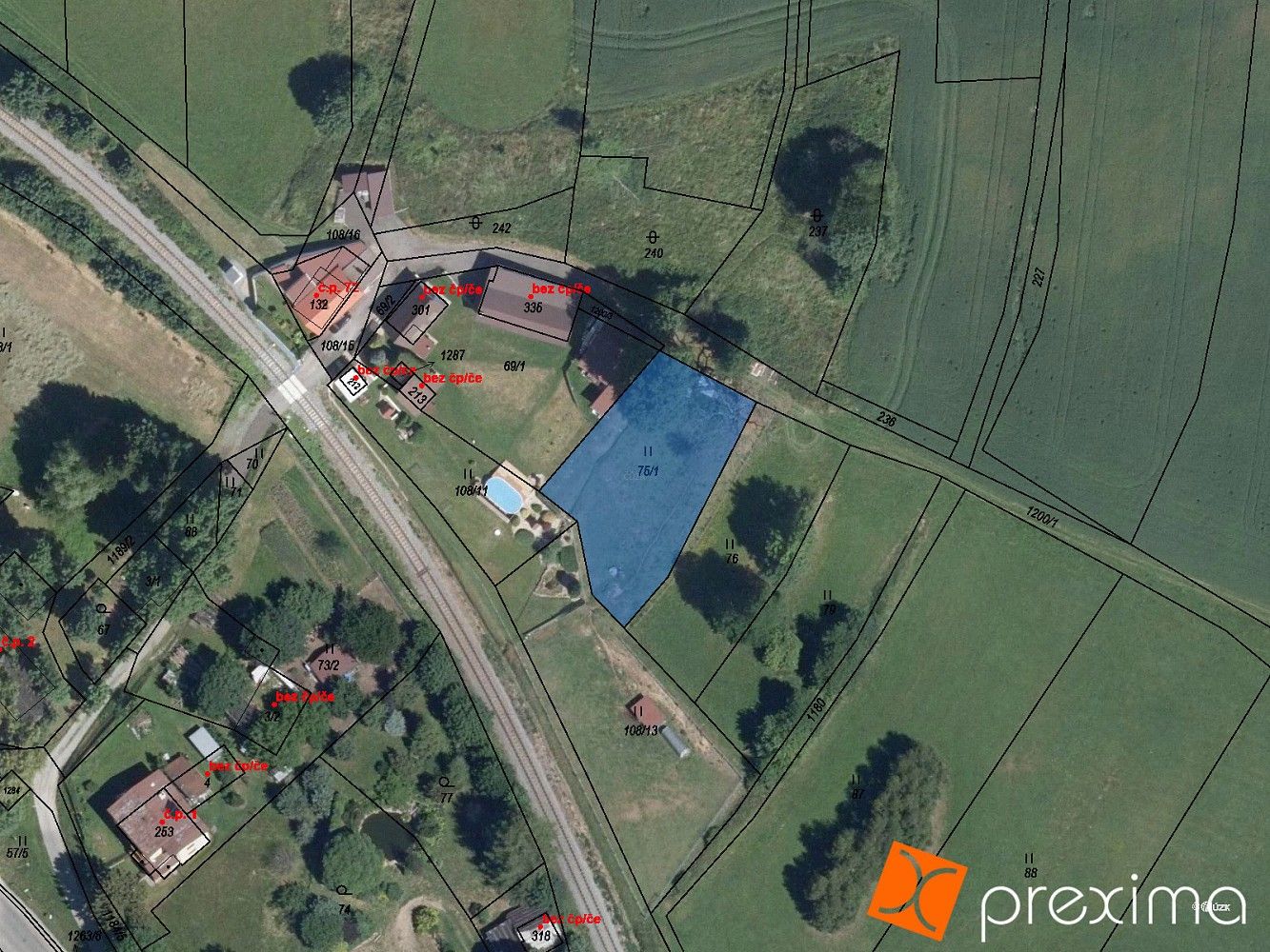 Pozemky pro bydlení, Vítanov, okres Chrudim, Pardubický kraj - 1