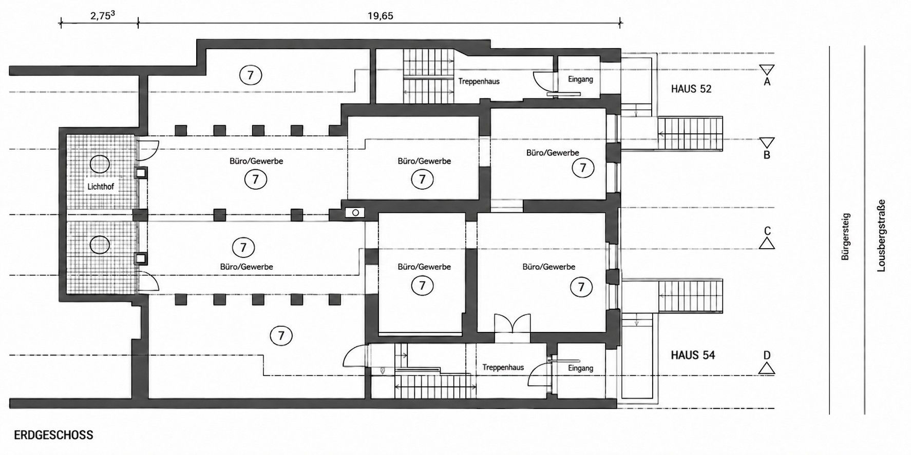 Kanceláře, Lousbergstraße 52/54, , Severní Porýní-Vestfálsko, 205 m² - 1