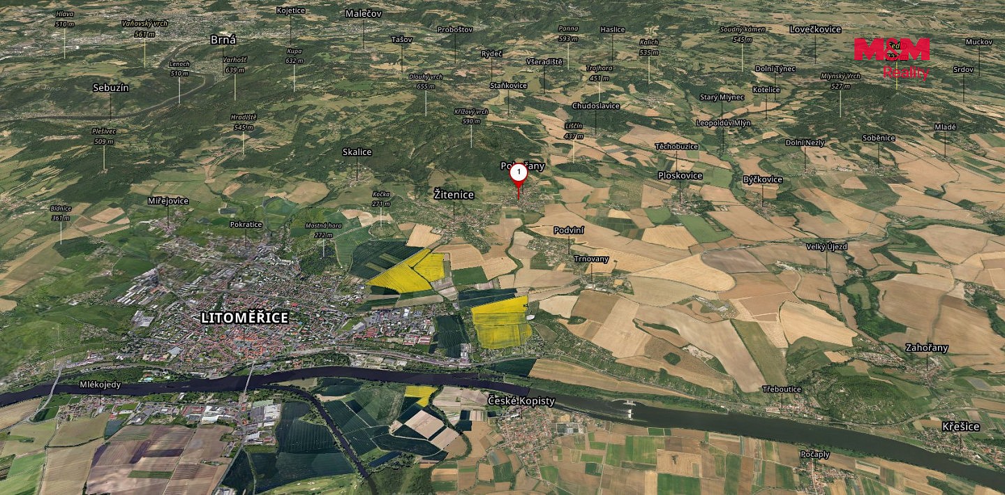Pozemek pro bydlení · Žitenice - Pohořany, okres Litoměřice - 4