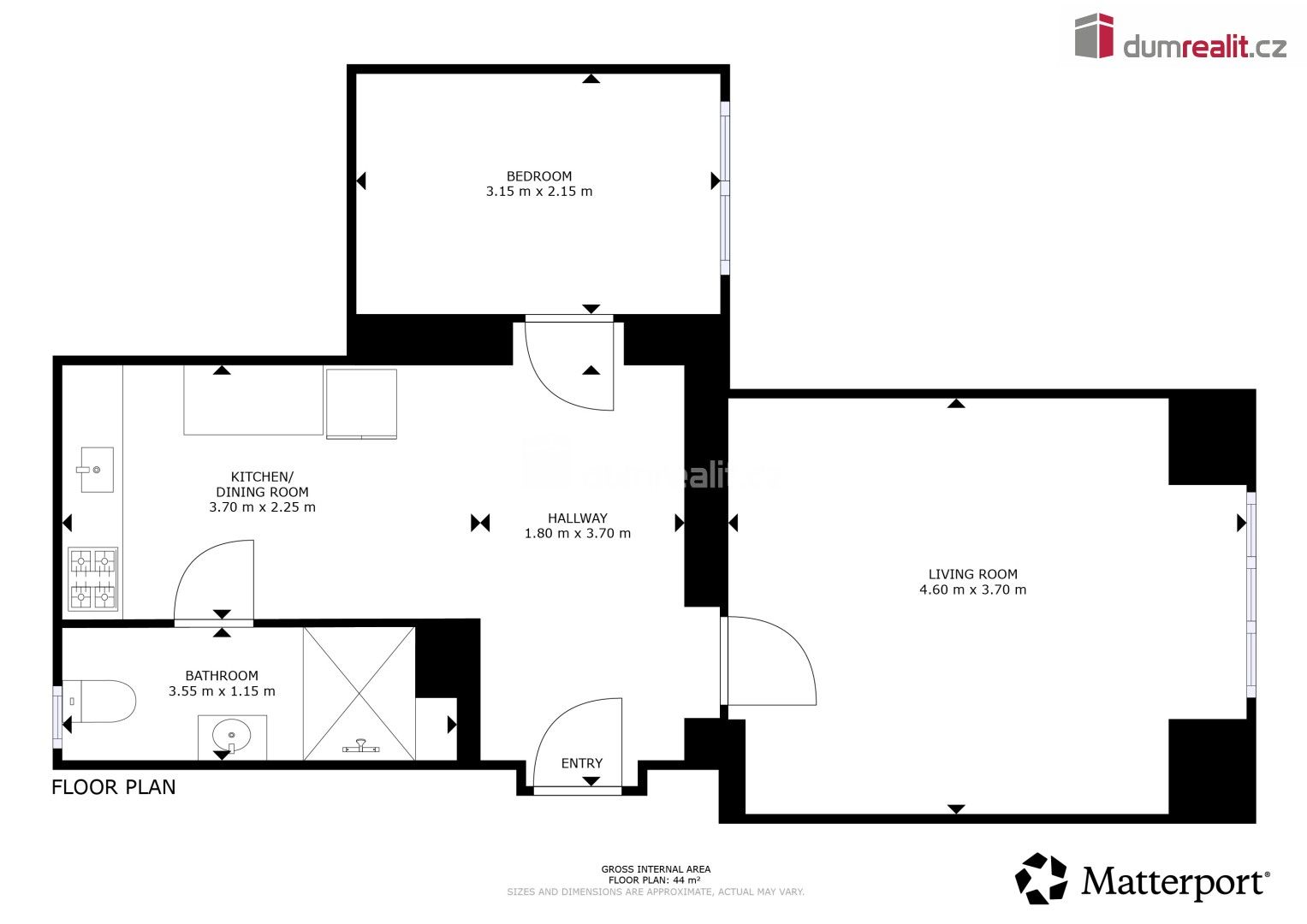 Prodej byt 2+1 - Josefa Černíka, Luhačovice, 44 m²