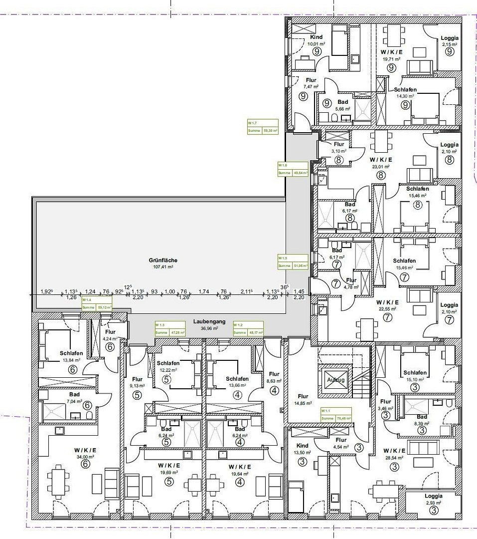 Byt 2+1 · 53 m² · Jakobstal 1, , Bavorsko - 3