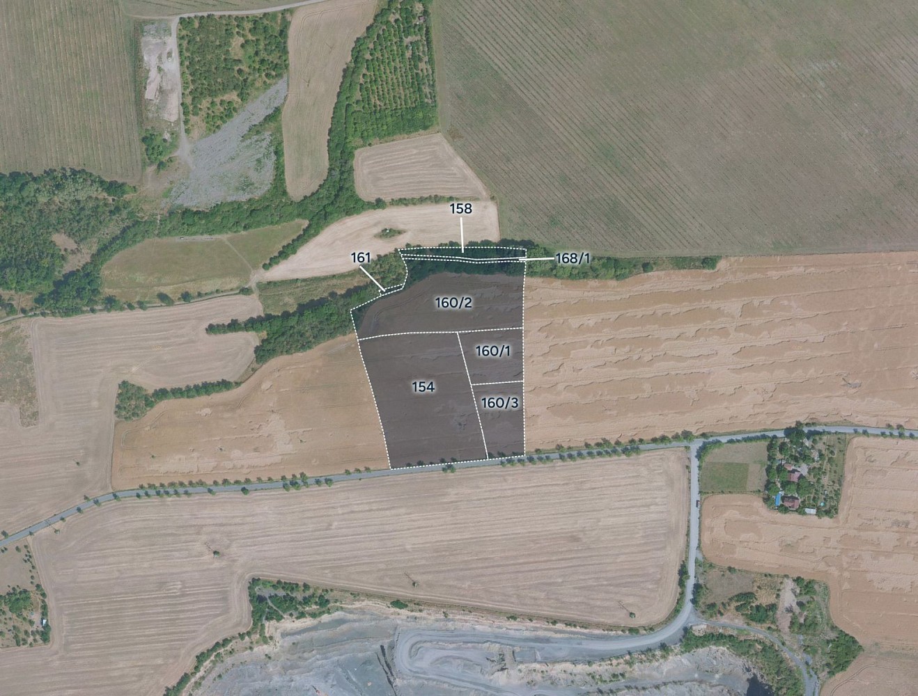 Zemědělské pozemky, Husinec, okres Praha-východ - 1