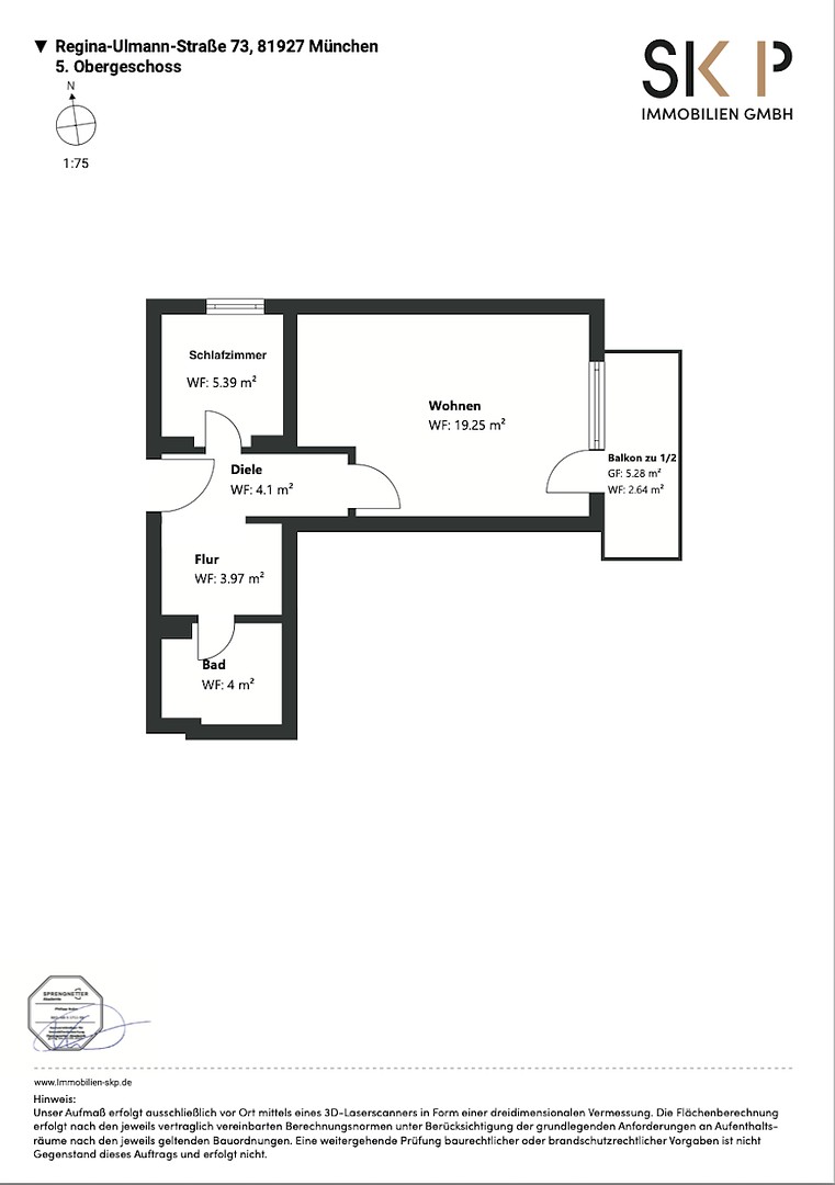 1+kk, Regina-Ullmann-Str. 73 München Johanneskirchen Bayern 81927, 42 m² - 1