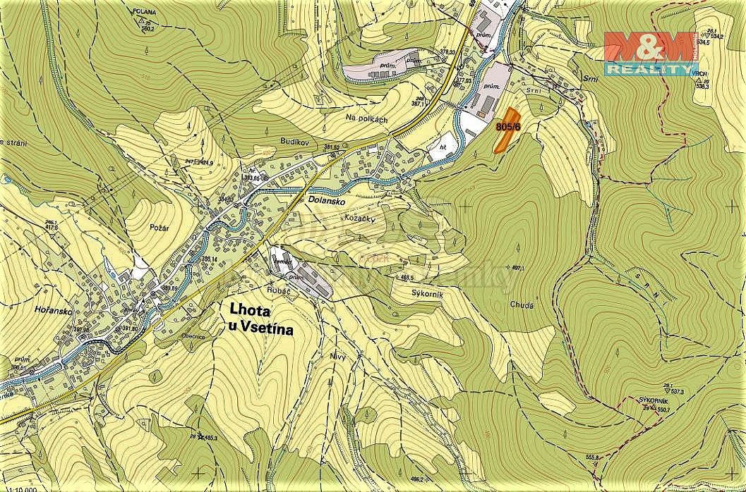 Prodej louka - Lhota u Vsetína, okres Vsetín, Zlínský kraj - 2