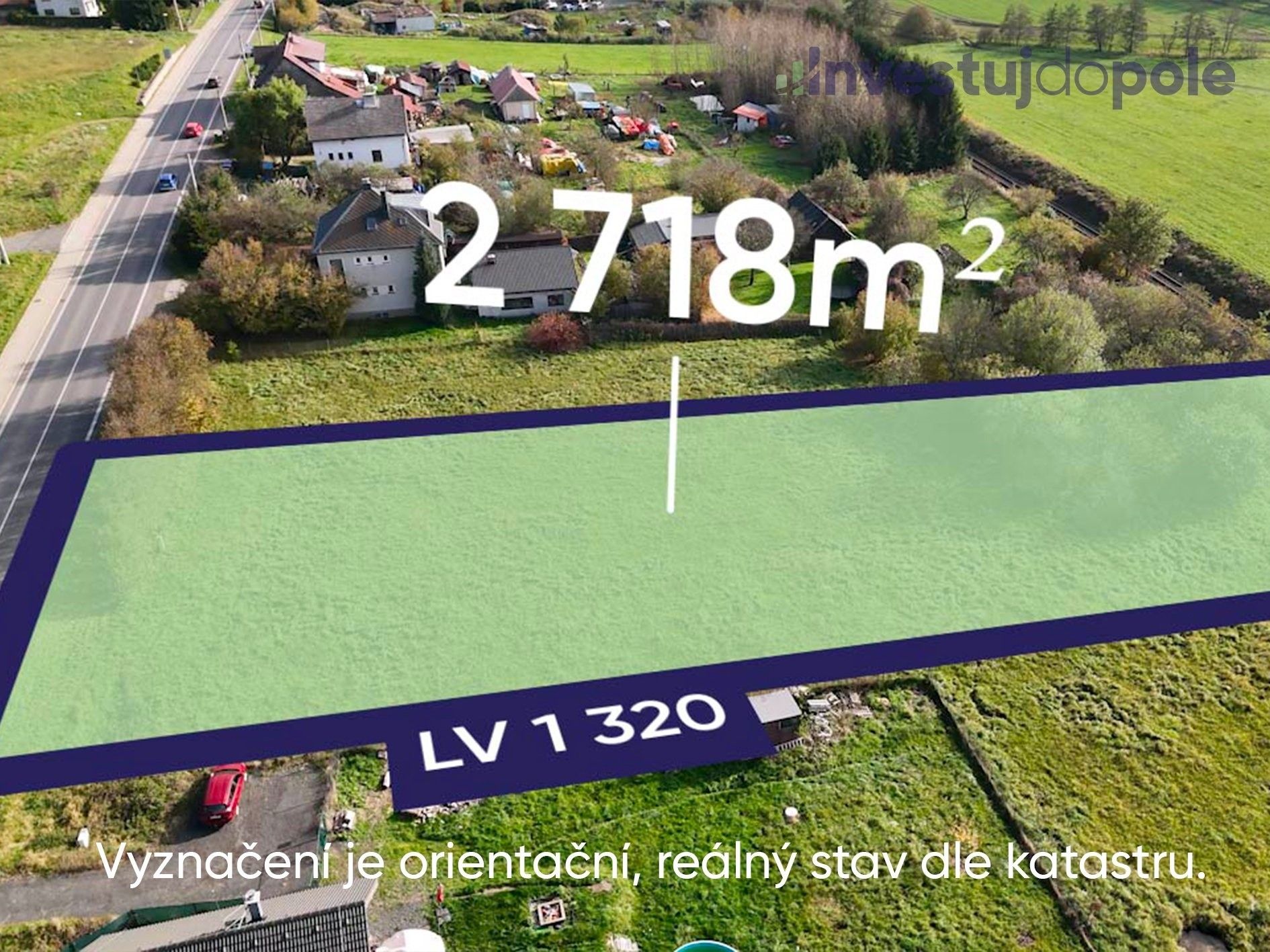 Pozemky pro bydlení, Karlovice, 2 718 m²