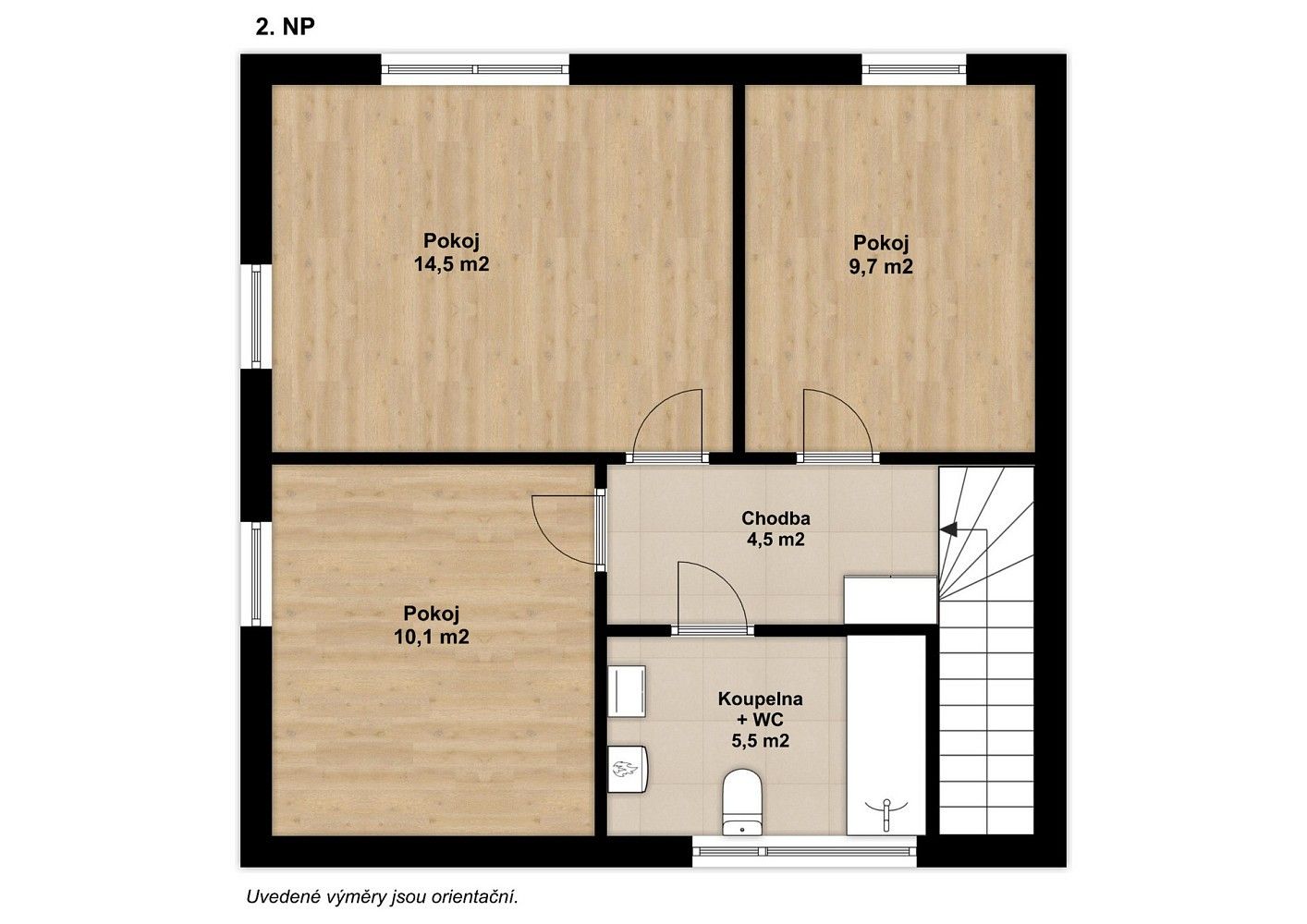 Pronájem rodinný dům - Podolí, Nehvizdy, okres Praha-východ, 95 m² - 5