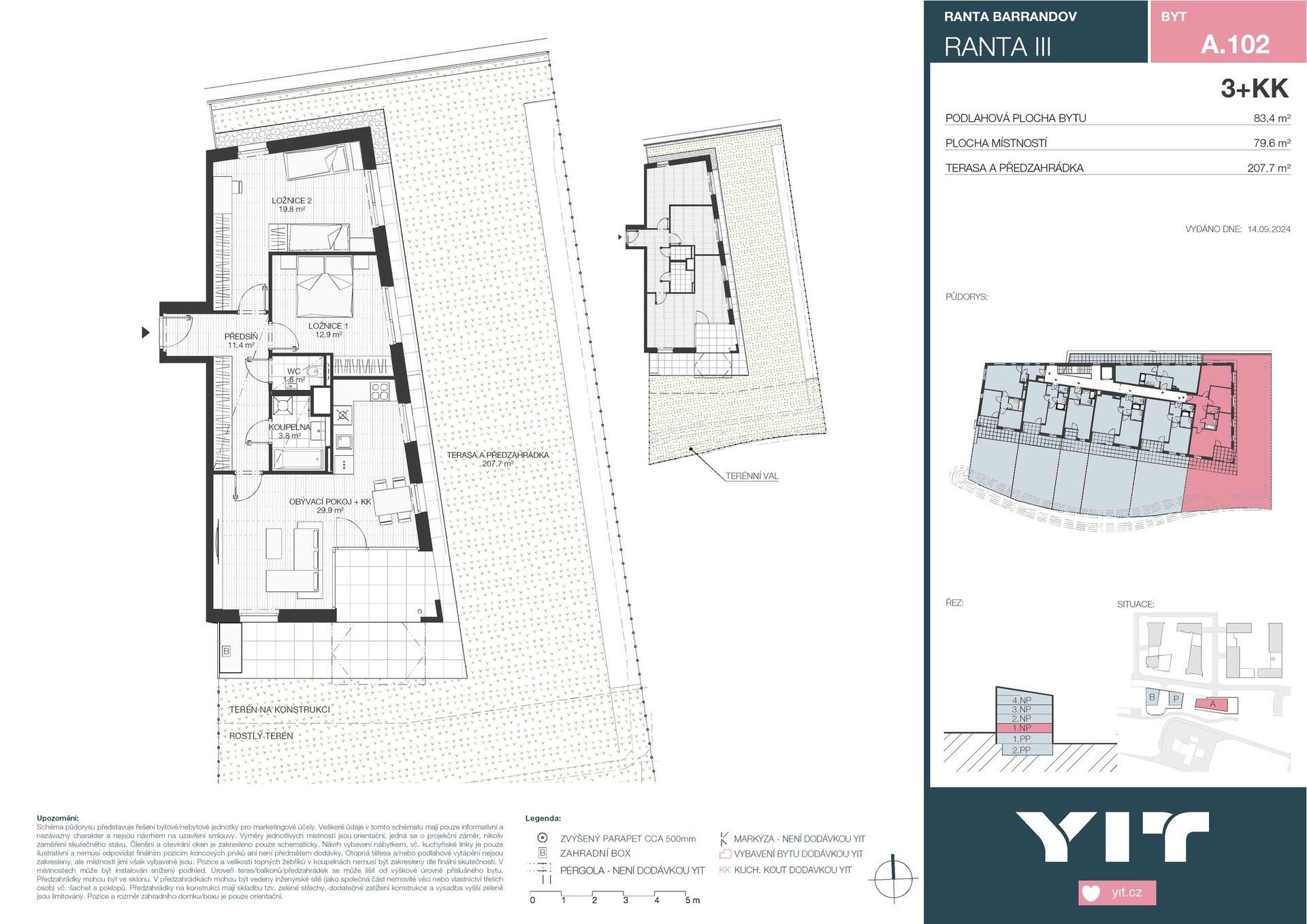 Prodej byt 3+kk - Wassermannova, Praha, 80 m²