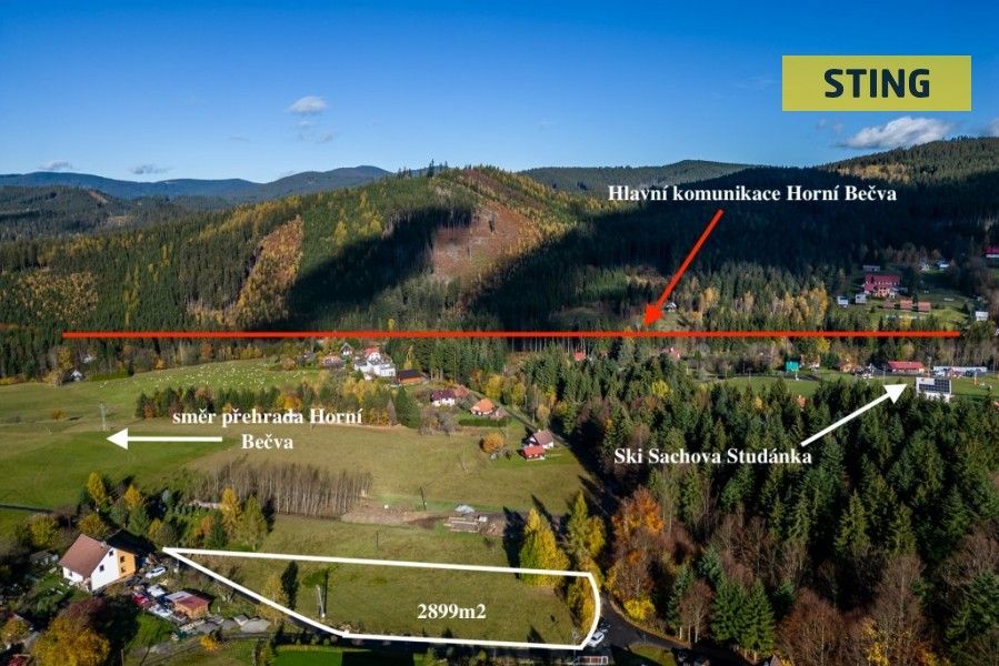 Pozemky pro bydlení, Horní Bečva, 2 899 m²