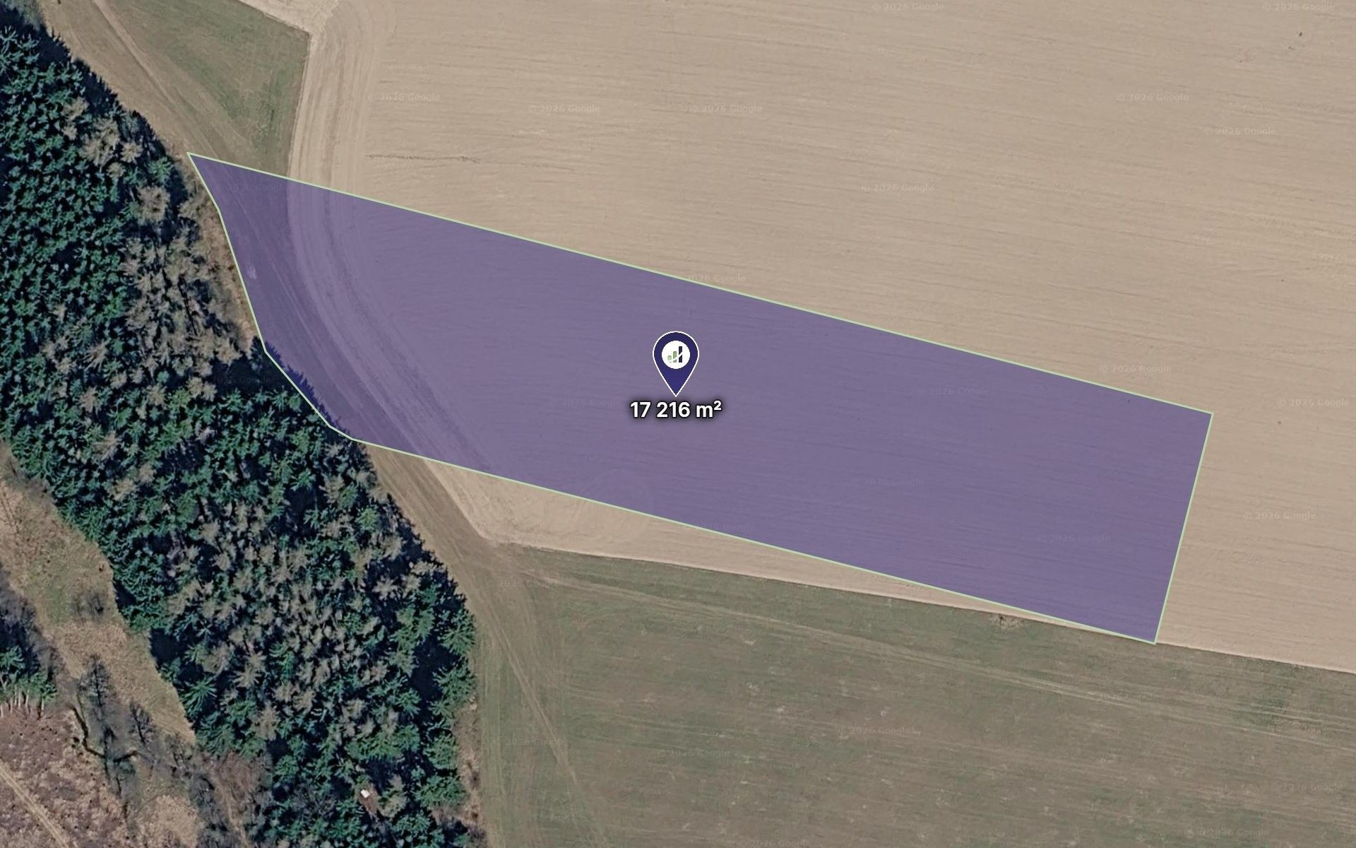Zemědělský pozemek, 3 443 m²